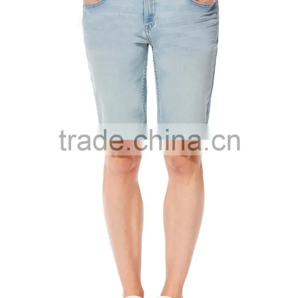 Wholesale Light Wash Girl Casual Shorts Denim Shorts Cotton Shorts Women photo-3