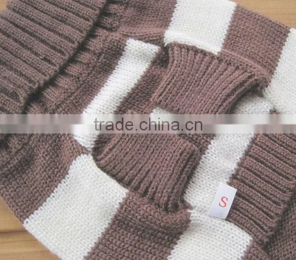 Turn Down Collar Knitting Patterns for Dog Clothes Sweater photo-6