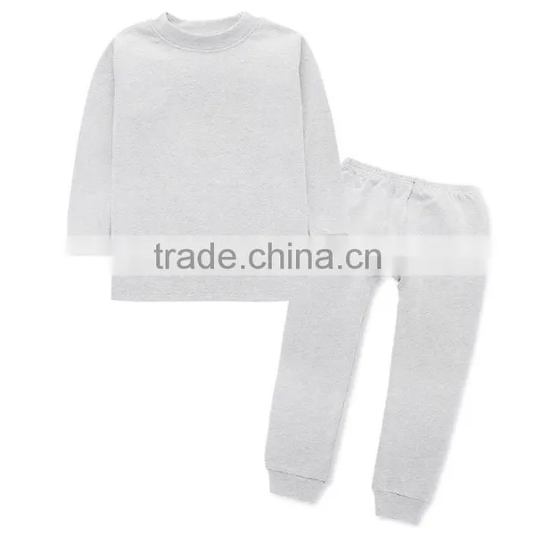 Factory Made in China Kids Sleeping Wear/custom Solid Color Child High Collar Render Garment photo-5
