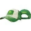 3D Embroidered Vintage Baseball Caps For Women , Custom Green Sports Caps Hats With 6 Panel