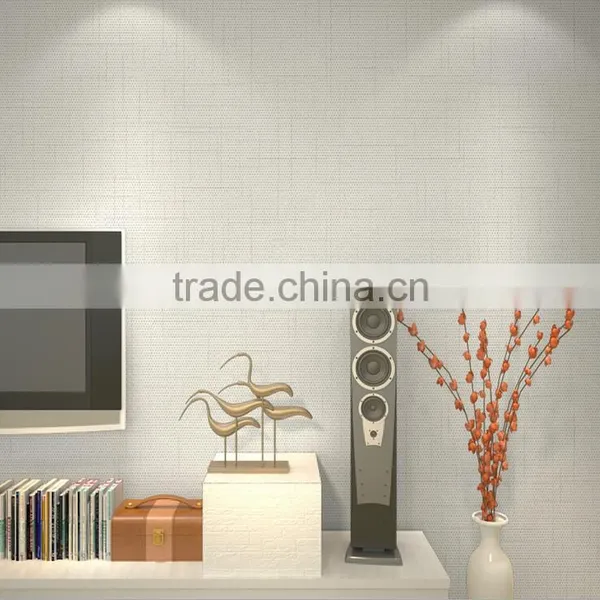 Modern Bedroom Warm Nonwoven Stripe Solid Color Wall Background Decoration Paper photo-4