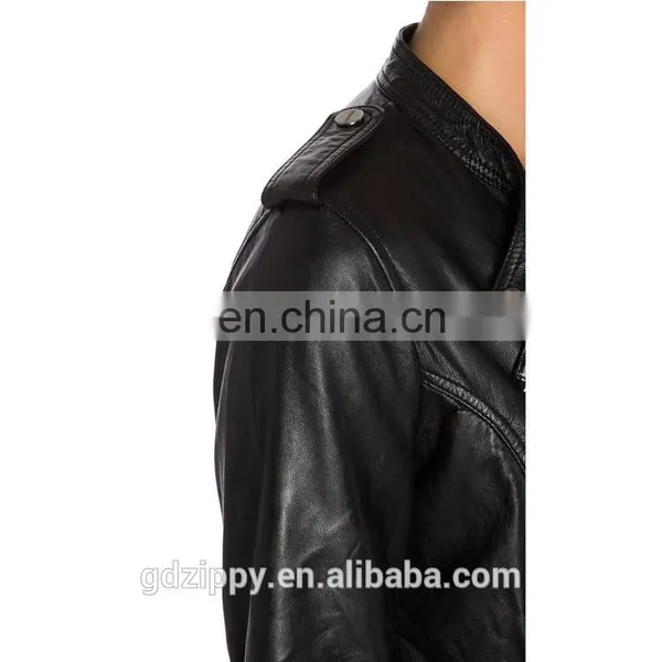 New Fashion Wholesale Custom Women Leather Jacket photo-4