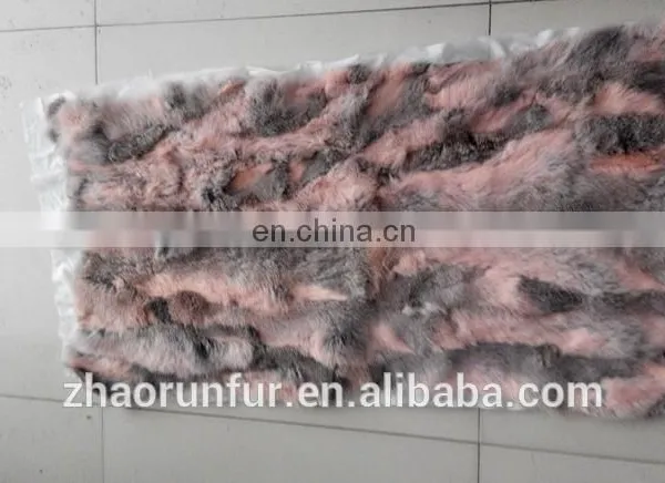 100% Real Natural Rabbit Fur Plate photo-5