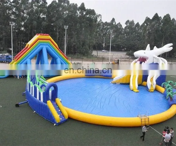 HI Lake Inflatables Water Games For Adults / Bouncia Aquapark Inflatable Water Park Equipment Price photo-5