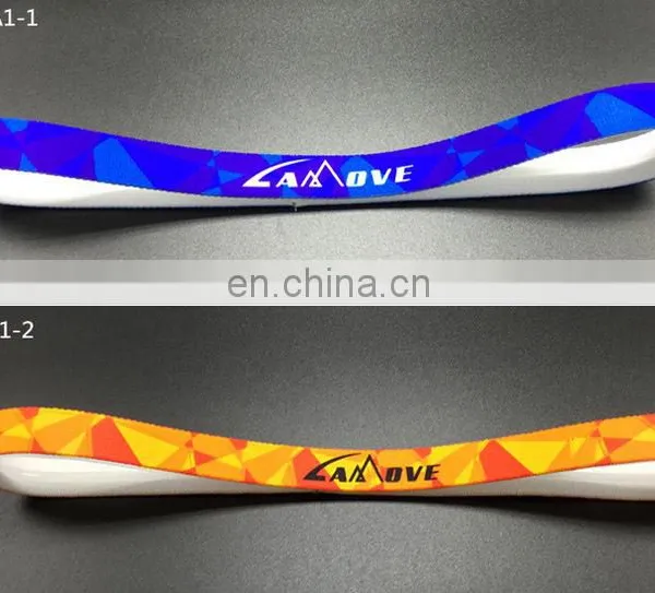 Wholesale Custom Printed Letters Running Yoga Bandanasport Silicone Antiskid Sweat Hair Band photo-2