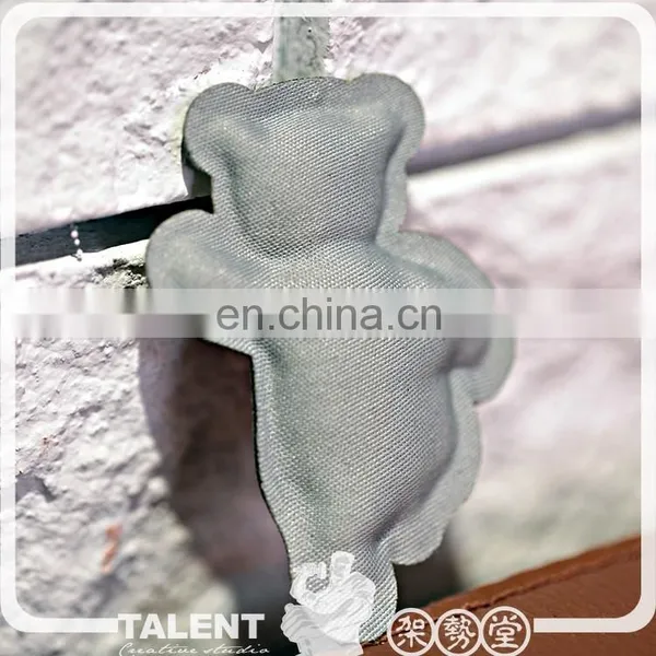 Custom Special Shape 3D Sponge Filling Double Face Mascot Woven Badge photo-6