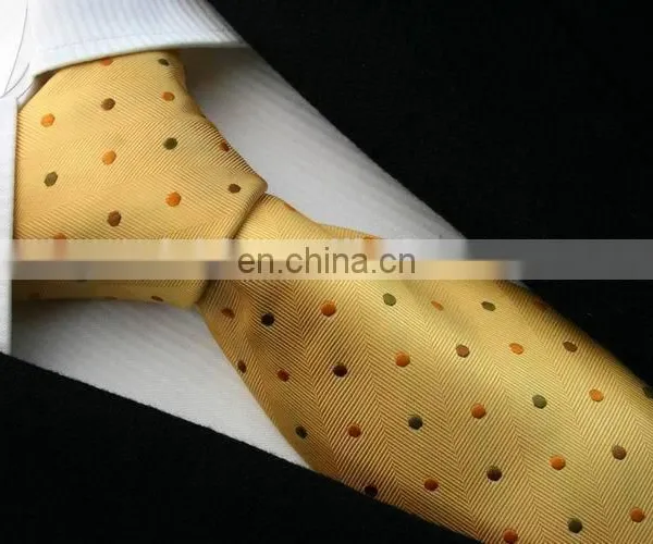 Silk Navy and White Dot Casual Mens Tie photo-3