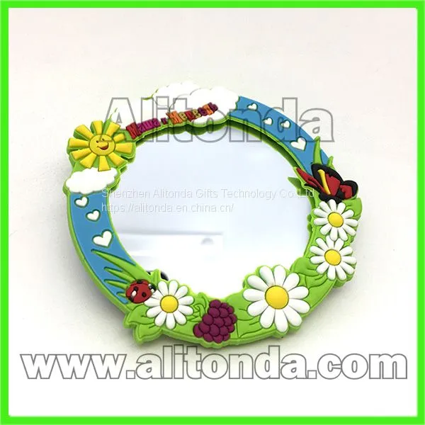 Custom and Supply Cartoon Pvc Soft Makeup Mini Small Mirror photo-4