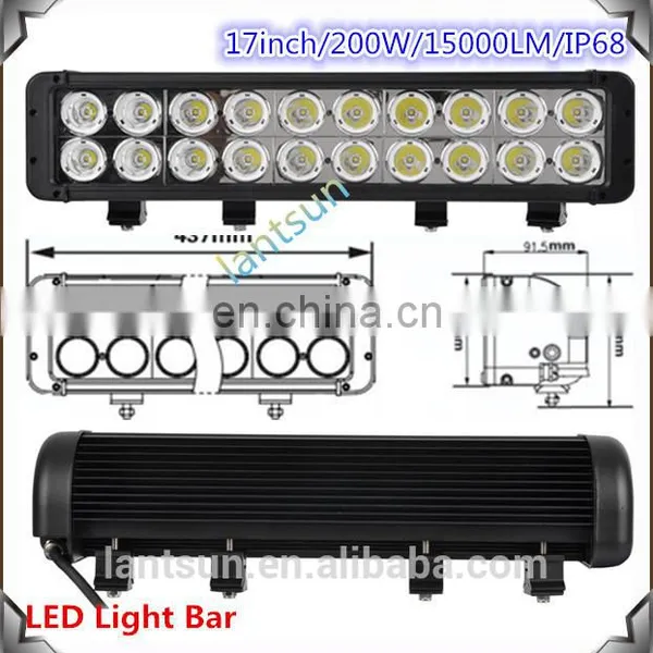 New cr ee 12v 4x4 Atv Double Row Led Light Bar High Power Car Led Lamp photo-2