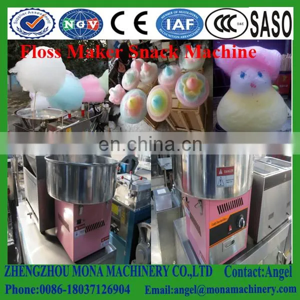 Stainless Steel Portable Electric Commercial Cotton Candy Machine / Floss Maker Pink Cart Stand photo-6