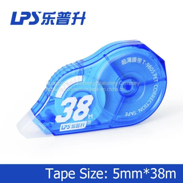 Student Correct Supplies Large Capacity 38m Correction Tape Blue NO.T-9805 photo-3