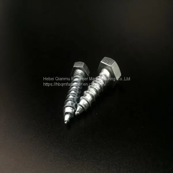 Hex Head Wood Screw DIN571 Zinc Plated Carbon Steel Wood Screw photo-3