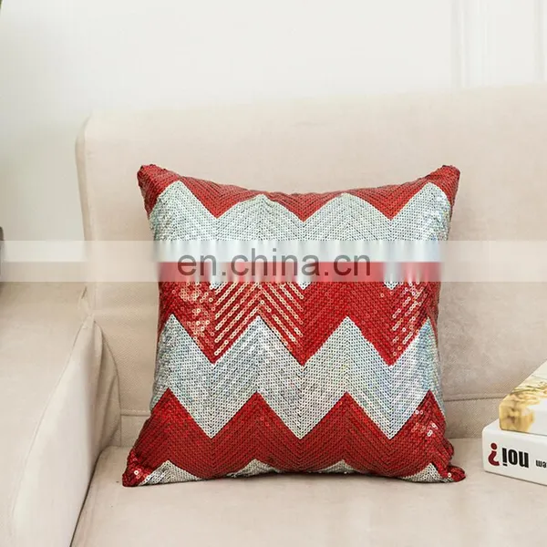 Fashion Colorful Sofa Decorative Sequin Throw Pillow Cover photo-4