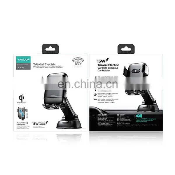 JOYROOM New Design Three-axis Car Holder Electric Wireless Charging Car Phone Holders Car Charger photo-7
