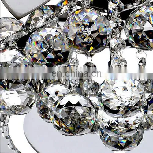 Modern Simple Led Lights Living Room Lights Bedroom Round Crystal Lamp Sun Flower Ceiling Lamp photo-4