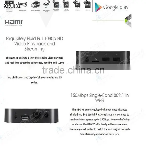 Best Price Minix NEO X6 Smart TV Box Android 4.4 ,WiFi Compliant RJ45 Ethernet Jack(10-100Mbps) photo-4