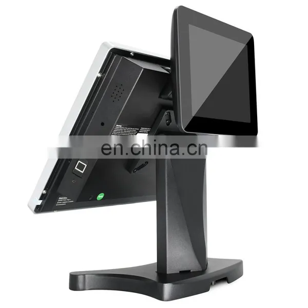 15'' Touch Screen All in One POS System Wifi/Dual Screen Cash Register/Built-in 8inch Customer Display Cashier POS Machine photo-4