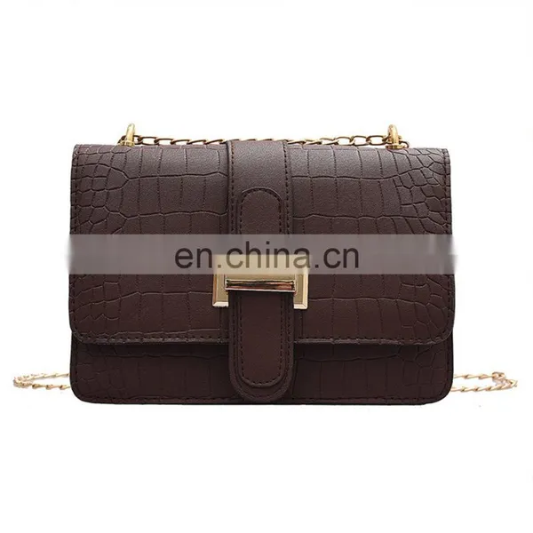 Wholesale China Fall Chain, Retro Crocodile Pattern Shoulder Bags Ladies Purses And Handbag/ photo-5