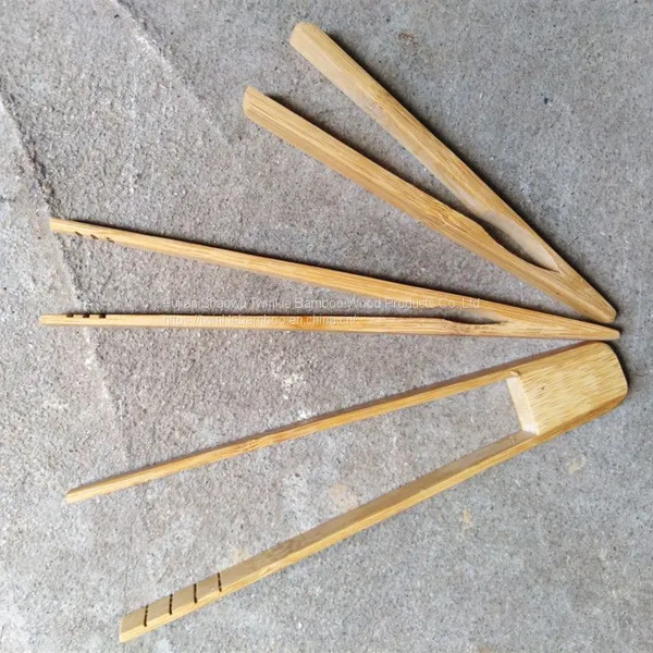 Bamboo Toaster Tongs Sale China Twinkle Bamboo Manufacturer Bambu Bread Tong photo-2