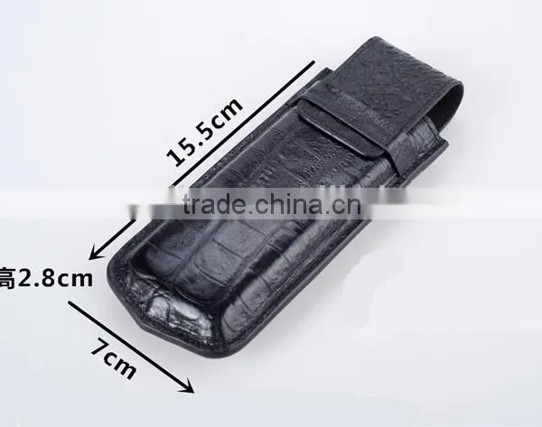 Wholesale High Quality First Layer Genuine Leather Gift Watch Storage Bag Purse Travel Watch Bag photo-5