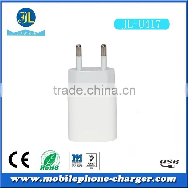 High Power 2 Port Usb Travel Charger 5V 1A EU/US Plug USB Wall AC Power Adapter photo-2
