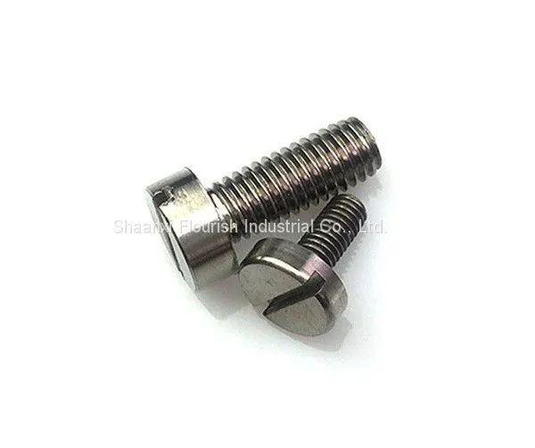 Full Thread Slotted Head Screw , Stainless Steel Cheese Head Machine Screw photo-2