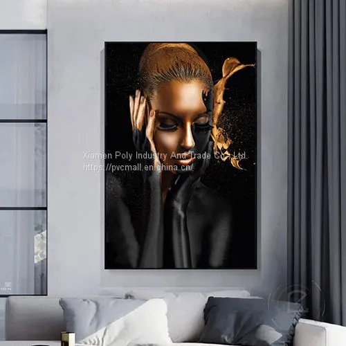 Art Deco Paintings by African Women Printed Paintings on Canvas