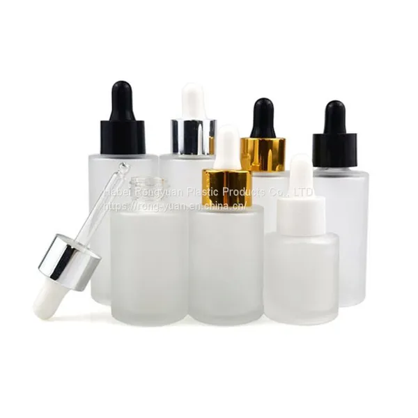 30ml Pink Color Cute Dropper Glass Bottle With Plastic Dropper Ring Cosmetic Packaging for Essential Serum Oil Products photo-5