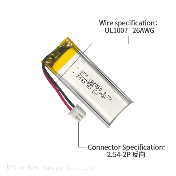 Rechargeable Cell Factory Custom Battery 102050 3.7V 1000mAh Lithium-ion Polymer Battery photo-3