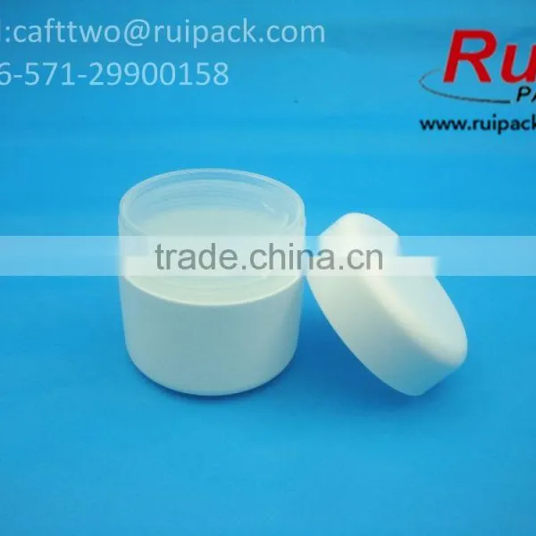50g Matte White Double Layers Cream Jars, Frosted White Two Layers Facial Cream Jars/containers photo-4