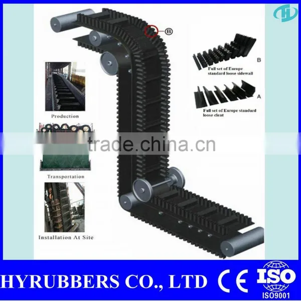Raised Edge Conveyor Belt Belt Conveyor Price