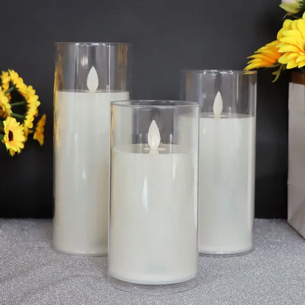 Led Candle Light Electronic Battery Power Candles Flameless Flicker Candles for Wedding Decorative Light photo-3