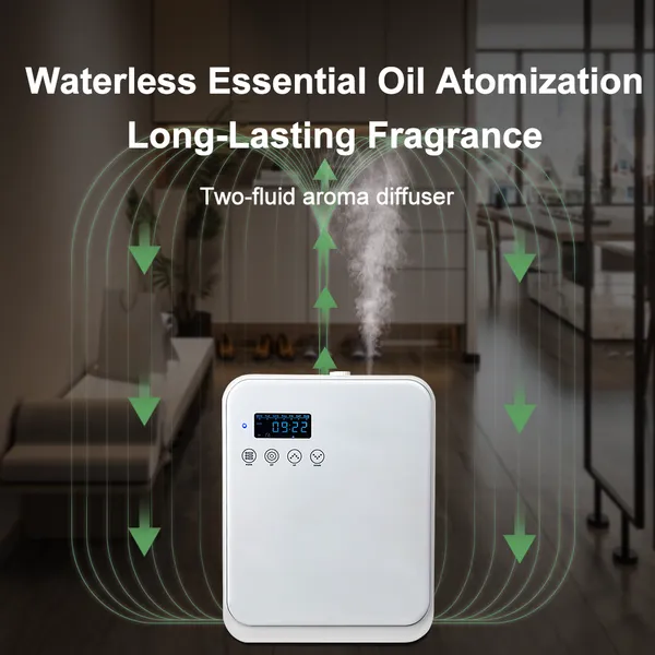 High Atomization Efficiency Timing Electric Two Fluid Essential Oil Aroma Diffuser Machine photo-4