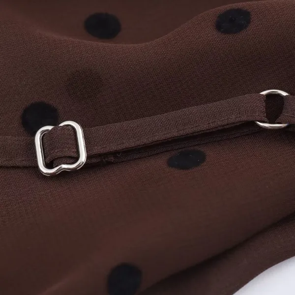 2025 New Fashionable Elegant Women's Polka Dot Scarf Long Dress
