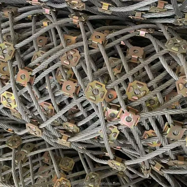 Hot Dipped 8mm Galvanized Wire Rope Rockfall Fence for Debris Flow Control on Slopes Bent & Welded Competitive Price photo-4