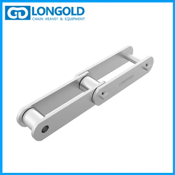 LONGOLD Double Pitch Stainless Steel Conveyor Chain, Rollers Optional photo-2