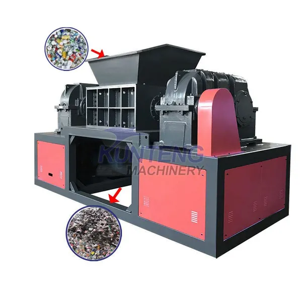Municipal Waste City Solid Garbage Shredder Cloth Textile Shredding Plastic Bottle Crusher Wire Crushing Machine EPC