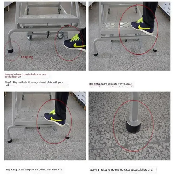 Supply, Etu Easy Ladder Usa-style Movable Pick-up Ladder With Automatic Braking, Exquisite Craftsmanship photo-4