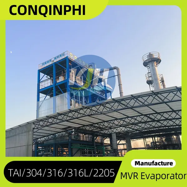 304 Edelstahl-MVR-Verdampfungssystem mit PLC-Steuerung für die industrielle Abwasserreinigung photo-3