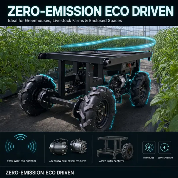 Remote Control Transport Platform Heavy Duty Agricultural Field Utility Vehicle photo-2