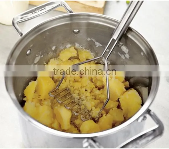 Stainless Steel Fruit Masher Potato Ricer Crusher Masher photo-6