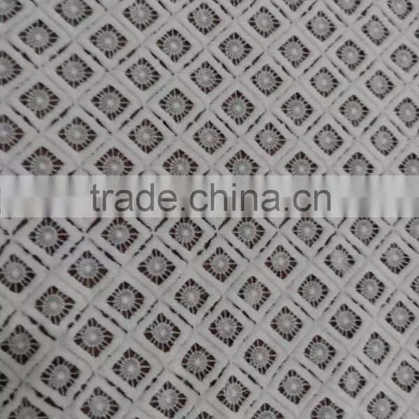 Embroidery Milk Silk Fabric Full Lace Water Soluble Lace for Ladies Garment Accessory photo-3