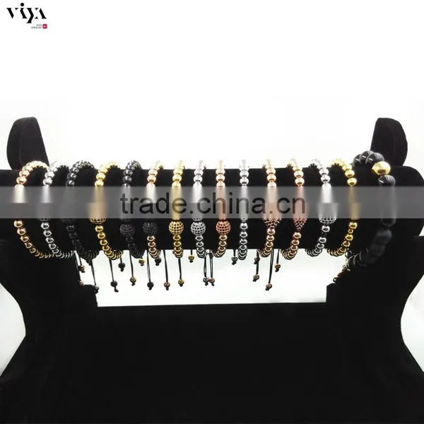 The Best Selling Chinese Knot Beads Jewelry With 4mm6mm8mm Sizes 316L Stainless Steel Bracelet photo-2