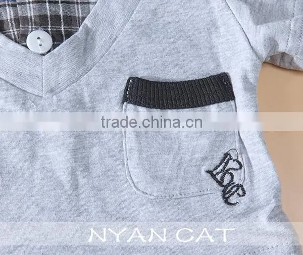 2016 New Arrival Baby Boy Kids Clothes Handsome Boy Jumpsuit Boy Lapel Rompers photo-5