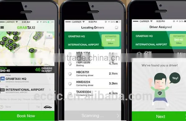 Taxi Booking System Mobile Application Development for Iphone and Andriod
