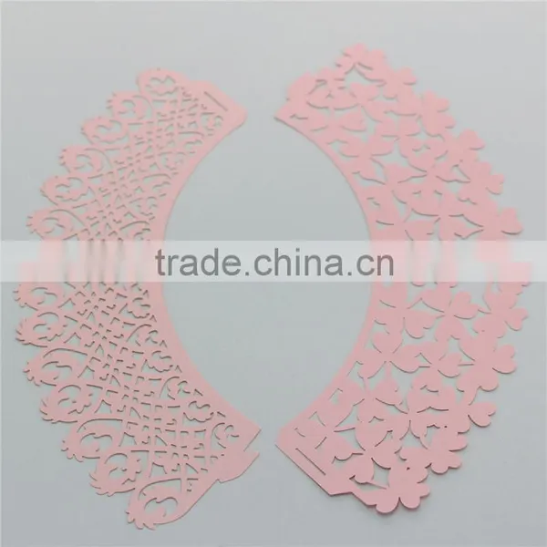 Wedding Baby Shower Party Decor Laser Cut Cupcake Wrappers photo-3