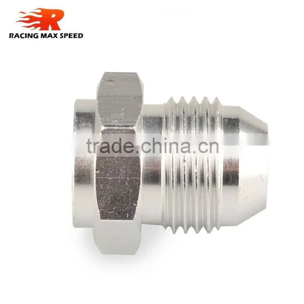 Real Alloy Fittings Hose Connector Wholesale An Male Aluminium Weld On Fitting Aluminum Hose Adapter AN4-ONE photo-3