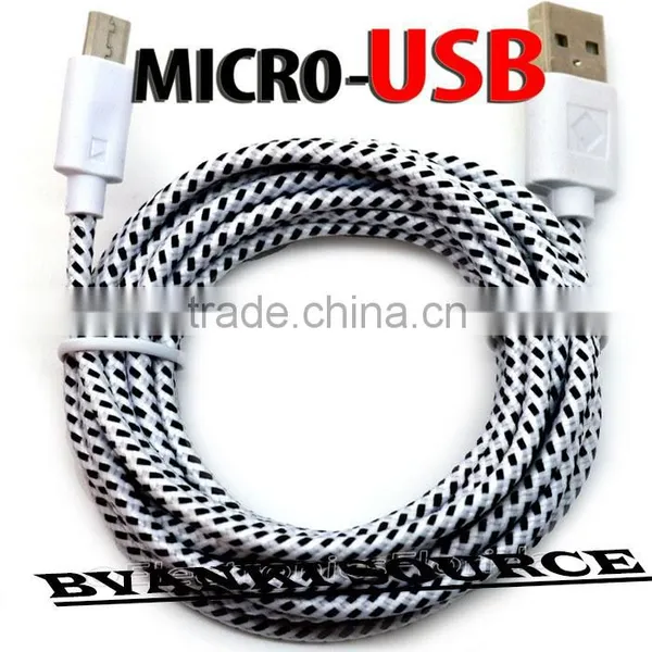 Colorful Rapid Charge Braided Micro USB Cable for Samsung for HTC for Letv Mobiles photo-6