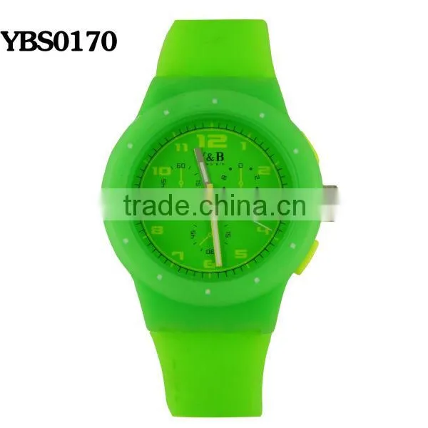 Hot Time Silicone Strap Fashion Custom Brand Unisex Watch Wholesale Products photo-2