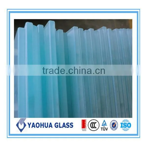 Acid Etched Decorative Glass/acid Etched Glass Decorative Glass Window Glass /skyscraper Glass photo-2